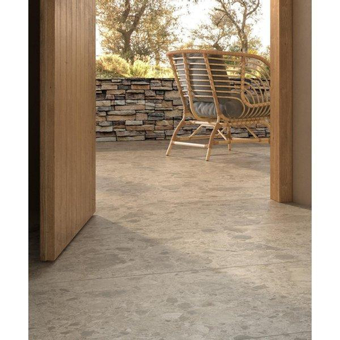 ÉCHANTILLON Ceralto Houta Uno Carrelage sol et mur 60x60cm 8.5mm rectifié R10 grès cérame Beige SW915203