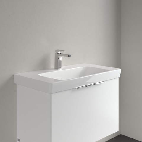 Villeroy & Boch Architectura wastafel - 80x44.5cm - met 1 kraangat - zonder overloop CeramicPlus - White Alpine (glans wit) SW1162358