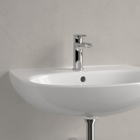Villeroy & Boch O.novo wastafel - 60x46x18cm - met overloop - White Alpine (glans wit) SW878452