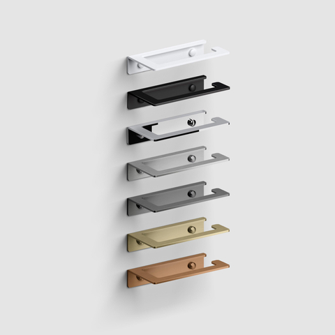 Clou Fold porte-rouleau de toilette sans couvercle or brossé PVD SW917271