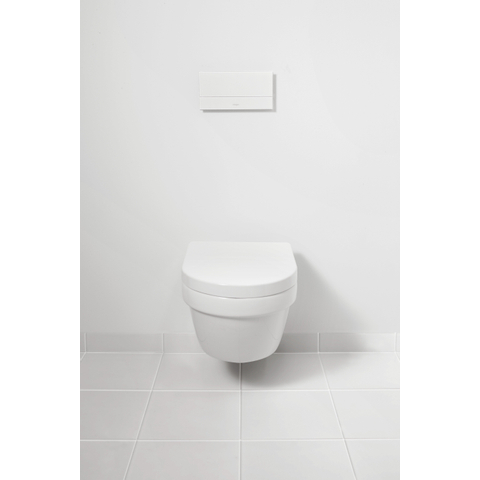 Villeroy & Boch Architectura CombiPack hangend toilet diepspoel met toiletzitting met softclose en quickrelease wit 0124345