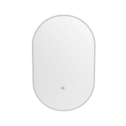 Mondiaz GLOW spiegel – ovaal – 45x90 cm – indirecte LED rondom – bewegingssensor – Clay (bruin) SW1105198