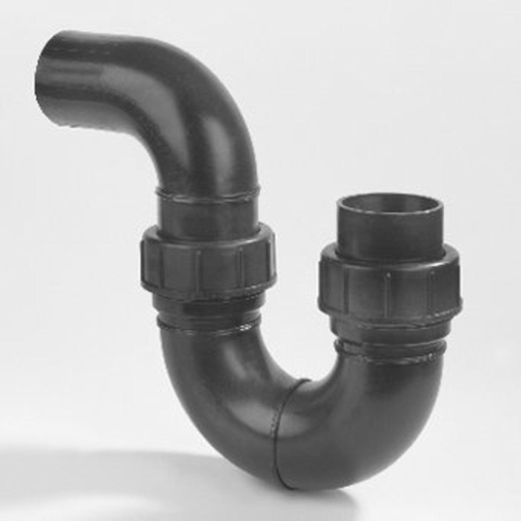 Dyka PE sifon universeel 110mm met kraagbus 2300104