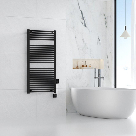 Wiesbaden Elara radiateur électrique Smart WiFi 118,5 x 60 cm mat noir SW1119299