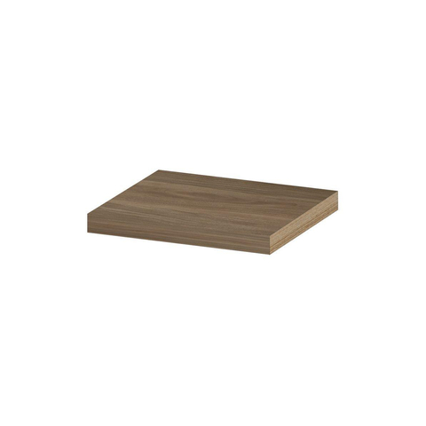 INK 35d étagère murale - 40x35x3.5cm - bord avant chanfreiné - pour niche - MFC Chêne pur SW493415