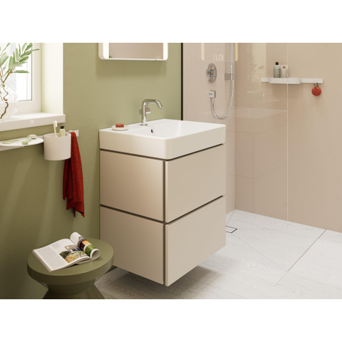 Hansgrohe Xanuia Q Wastafel/Fontein - 60x48cm - inbouw - 1 kraangat - met overloop - glans wit SW1165071