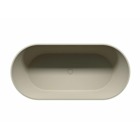 Riho Bilbao Baignoire îlot - 170x80cm - solid surface - Pebble Grey (Beige) SW956601