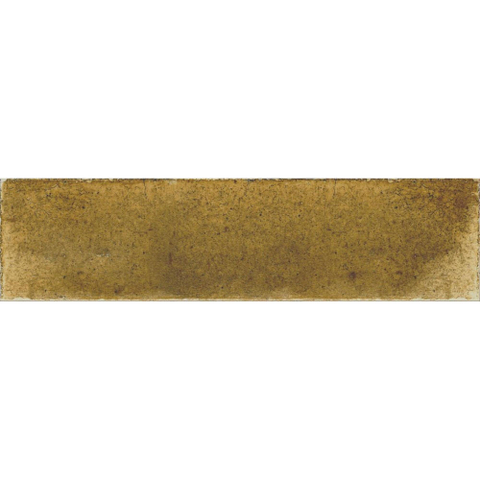 Terravito Giavelo wand- en vloertegel - 6x24.6cm - 8.4mm - Rechthoek - Overig - glans geel - Yellow SW1601882