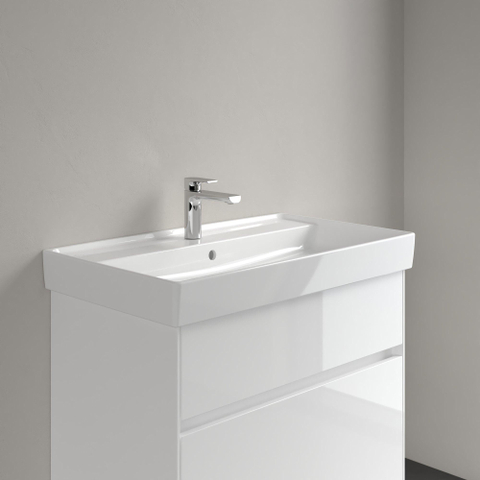 Villeroy & Boch Collaro meubelwastafel - 80x47cm - met overloop - 1 kraangat - White Alpine (glans wit) SW358322