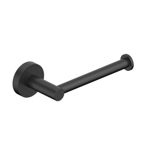FugaFlow Eccelente Ensemble accessoires toilettes 5 pièces - porte-rouleau de papier toilette - porte-rouleau de réserve - porte-brosse WC - crochet porte-serviette - poubelle à pédale - noir mat SW1450719