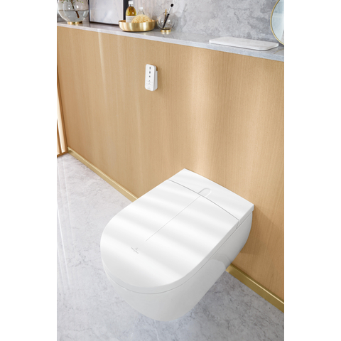 Villeroy & Boch Viclean I - 100 combipack douche wc Directflush CeramicPlus - spoelrandloos - White Alpine (glans wit) SW106589