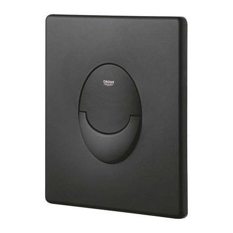 Grohe Skate Air Bedieningsplaat - dualflush - 15.6x19.7cm - verticaal - phantom black (zwart) SW816058
