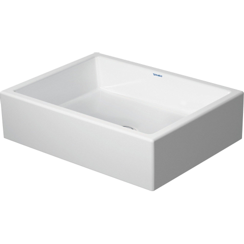 Duravit Vero air Opbouw Wastafel - 50x38cm - zonder kraangat - zonder overloop - keramiek - glans wit SW228017