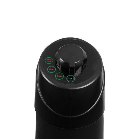 Eurom Chauffage de terrasse Q-Tower 1200 15m2 1200 watt Noir SW877014