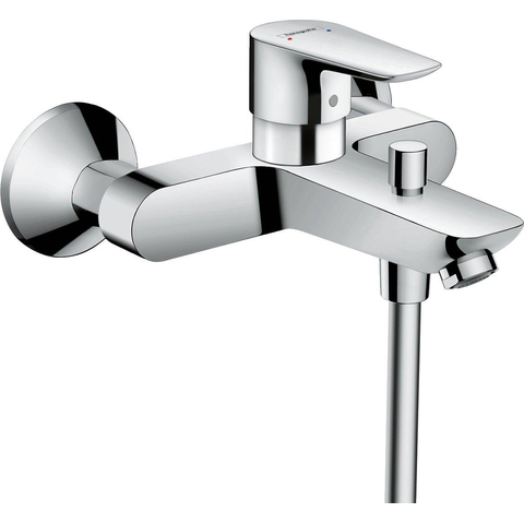 Hansgrohe Talis e Badmengkraan - eengreeps - opbouwmontage - uitsprong - 195mm - chroom - zonder d - hoogglans chroom SW28994
