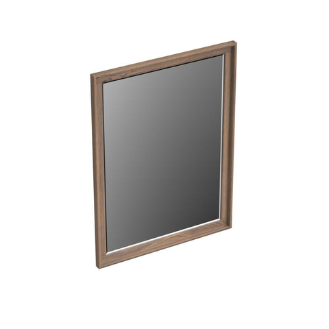 Forzalaqua Reno 2.0 miroir 59,5x80cm Rectangulaire sans éclairage avec cadre Chêne Massif Havanna SW492681