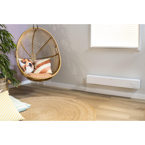 Eurom Alutherm baseboard 1000 WiFi Convectorkachel Laag 1000watt zwart TWEEDEKANS OUT14491