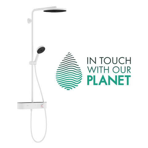 Hansgrohe Pulsify s Showerpipe - 260 - 1jet - ecosmart - met ShowerTablet - select - 400 - mat wit SW918148