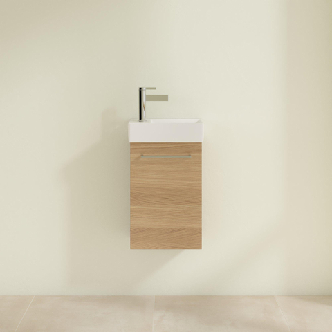 Villeroy & Boch Avento wastafelonderbouwkast - 1 deur - 34x51.4x20.2cm links - Nordic Oak (hout) SW448534