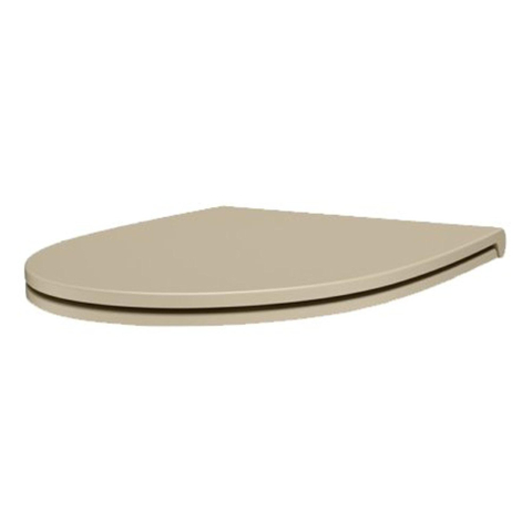 QeramiQ Élan Abattant de toilette - fermeture amortie - déclipsable - slim - beige mat SW1467745