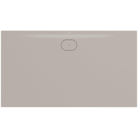 Villeroy & Boch Ecora douchebak - 160x90x3.5cm - afvoer lange zijde - almond (beige) SW1559019