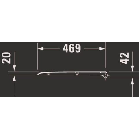 Duravit D Code lunette de toilette Blanc 0295865