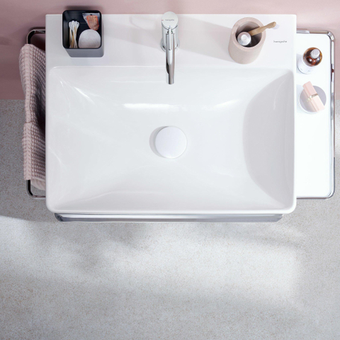 Hansgrohe Tecturis s Wastafelmengkraan - coolstart - zonder waste - 11.6cm uitloop - hoogglans chroom SW918396