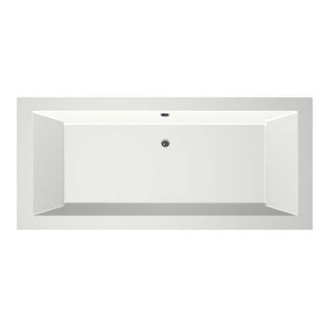 Xenz Society Baignoire duo - 200x90x53 - bonde Centrale - acrylique - blanc mat SW103372