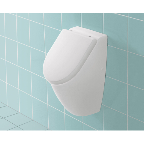 Villeroy & Boch Subway urinoir - 28.5x53.5x31.5cm - voor deksel - White Alpine (glans wit) 0123216