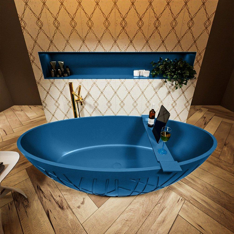 MONDIAZ HOLM Baignoire îlot - 180x85cm - jeans SW491479