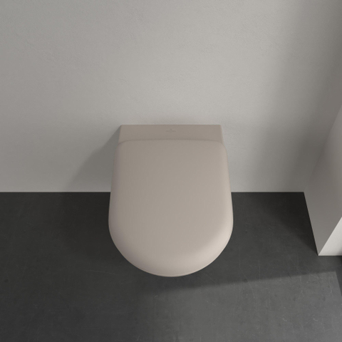 Villeroy & Boch Antao Subway - 3.0 wandcloset - diepspoel - zonder spoelrand - met TwistFlush CeramicPlus - spoelrandloos - mat almond (beige) SW917947