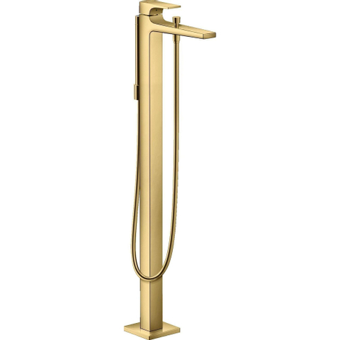 Hansgrohe Metropol Afbouwdeel - voor vrijstaande badkraan vloermontage - met omstel - met voorsprong vaste uitloop 23.5cm - glans goud SW297564