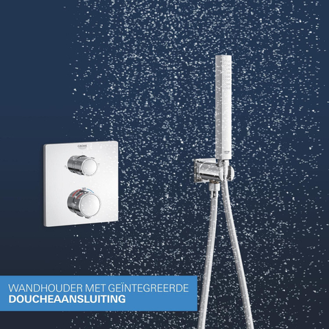 Grohe QuickFix Precision Thermostat Perfect Inbouw Douchesysteem - Vitalio Rain Mono 310 Cube hoofddouche - chroom SW1120181