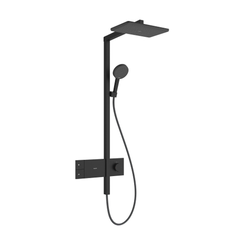 Hansgrohe Raindance alive Showerpipe - 210/340 1jet - ecosmart - thermostatische m.zwart - thermostaat - mat zwart SW1388650