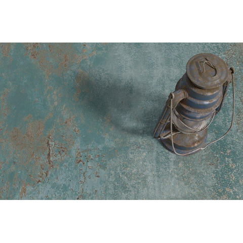 ÉCHANTILLON Terravito Copuro Carrelage mural et de sol - 60x60cm - 10mm - Carré - rectifié - Aspect béton - Vert mat SW735961