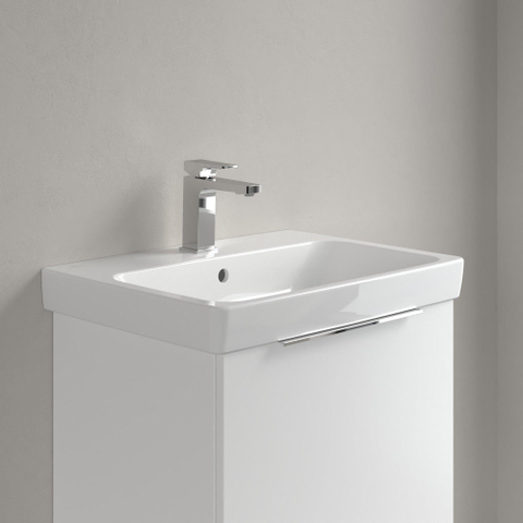 Villeroy & Boch Architectura wastafel - 60x44.5cm - met 1 kraangat - met overloop CeramicPlus - White Alpine (glans wit) SW1162845