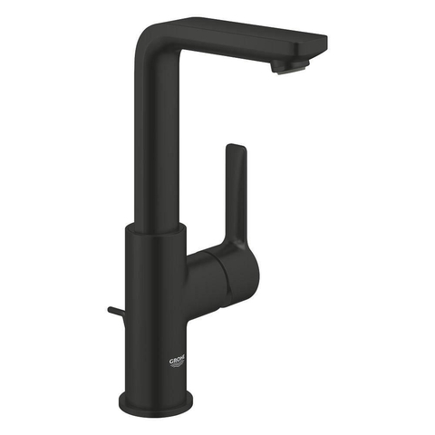 GROHE Lineare New wastafelkraan - l-size - met waste - mat zwart SW1477567