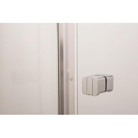 Crosswater Clear 6 Schuifdeur - 150x195cm - 8mm - helder veiligheidsglas - mat zwart profiel - mat zwart SW487131