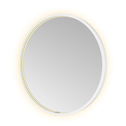 Hotbath &MORE Spiegel Round - diameter 60cm - direct en indirect LED - spiegelverwarming - dimbaar - met afstandsbediening - mat wit SW1245867