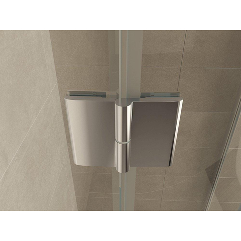 Wiesbaden Sphere Shower douchecabine 90x90x200cm kwartrond chroom 8mm glas rechtsscharnierend NANO coating SHOWROOMMODEL SHOW24208