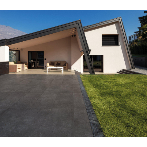 ÉCHANTILLON Terravito Cosano Carrelage de sol et de mur - 60x120cm - rectifié - noir mat SW1131021