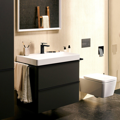 Hansgrohe Tecturis E Wastafelmengkraan - zonder afvoer - 14.4cm uitloop - mat zwart SW918406