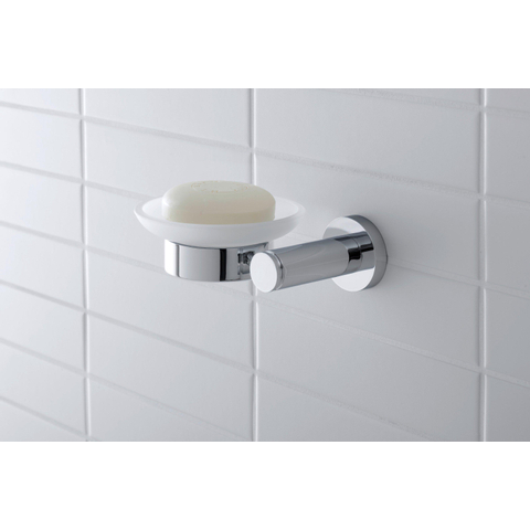 Duravit D-code Zeephouder - glas rechts - hoogglans chroom GA49406