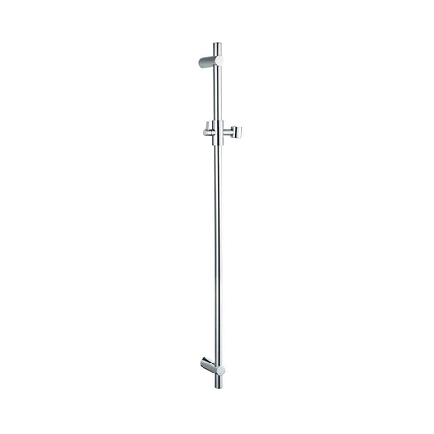 FugaFlow Eccelente Ensemble barre de glissement avec douchette ronde, flexible de douche métallique chrome SW1468292