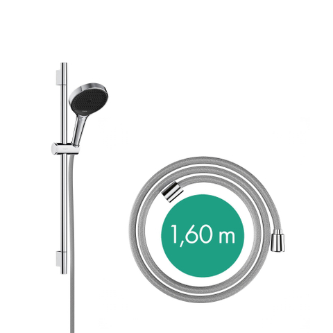 Hansgrohe RainFinity Doucheset - 130 - 3jet S Puro - 65cm pushsl Designflex - doucheslang - 160cm - hoogglans chroom SW918347