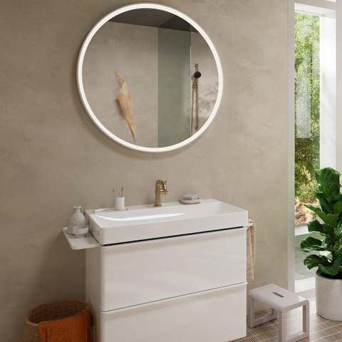 Hansgrohe Tecturis s Eengreeps wastafelkraan - 110 Fine - coolstart - met PopUp - trekwaste - geborsteld brons SW918687