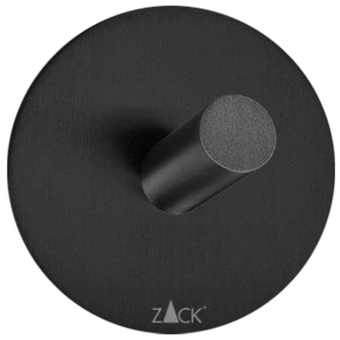 Zack Peco handdoekhaak 5.5x5.5cm rond zelfklevend Mat Zwart SW377915