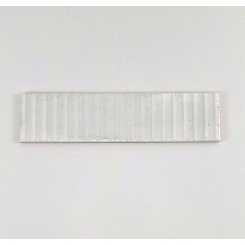 SAMPLE Terravito Sileno Voor wandtegel - 30x7.5cm - 8mm - ribbel - Wit SW1221381