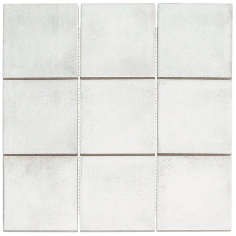The Mosaic Factory Kasba mozaïektegel - 30x30cm - 6.5mm - vierkant - R10 - mat wit SW798758