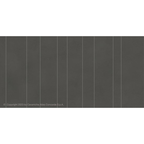Ceralto Lazaro carrelage sol et mur - 60x120cm - 9mm - décor - rectifié - effet béton - tarmac mat (noir) SW1130030